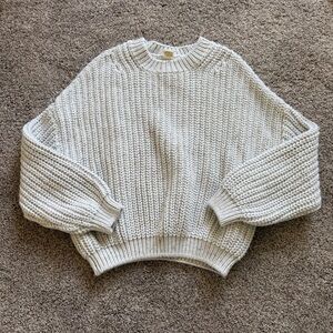 Goumi Cream Chunky Knit Sweater Size 3-4T